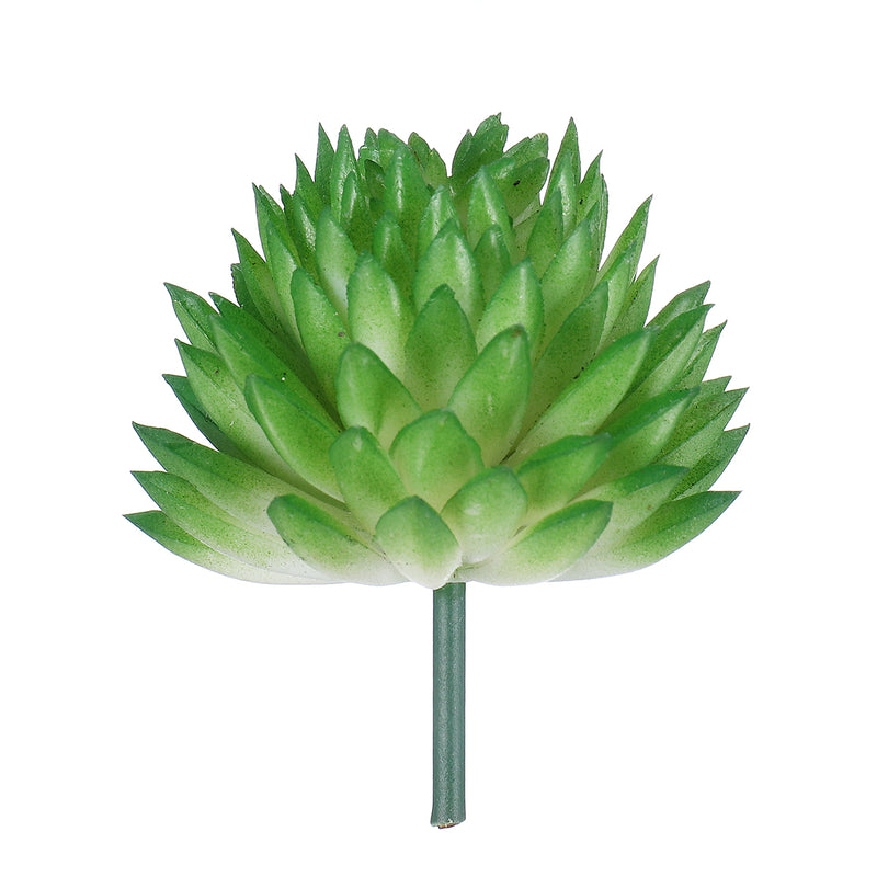 10Pcs PVC Artificial Succulent Flocking Plants Foliage  Landscape Garden Decorations