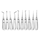 10Pcs Stainless Steel Dental Root Elevator Autoclavable for Dentist Tooth Extraction Dentel Tools kit