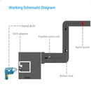 Drill Chimney Cleaning Brush Cleaning Rotary Sweep System Flexible Rod Fireplace for Electric Drill