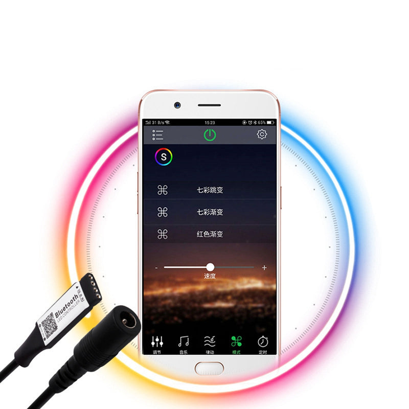 LUSTREON Max 30W Mini USB Power Supply bluetooth APP Smart RGB LED Strip Light Controller DC5V