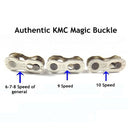 Two Durable Silver Bicycle Chain KMC Magic Buckle of 6-7-8-9-10 Speed Button