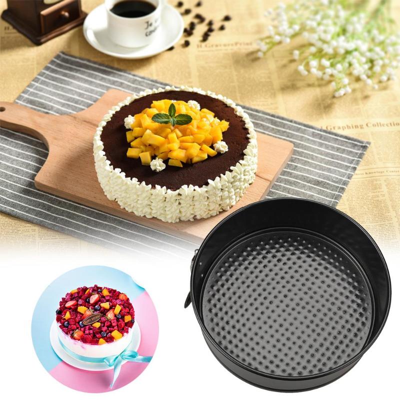 Leakproof Round Cake Pan Carbon Steel Kitchen Bakeware with Removable Bottom Baking Mold