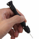 Mini Hand Drill and 30pcs 0.5mm-3mm Twist Drill Bit Model Craft Tools Rotary Tool