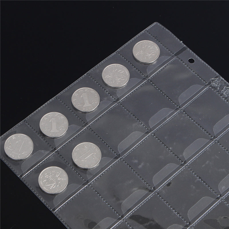 20/30/42 Pockets Plastic Coin Holder Storage Collection Money Coins Album Case