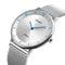 SKMEI 1264 Casual Style Ultra Thin Men Watch Stainless Steel Wristband Quartz Movement Watch