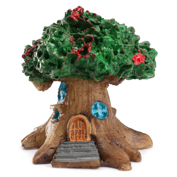 Mini Resin Flower Tree DIY Moss Micro Landscape Decoration Garden Flower Pot Plant Decor