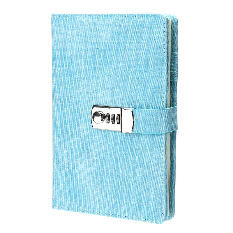 Lockable A5 Diary Notebook Combination Locking PU Journal Writing Notebook Planner Agenda Personal Notepad