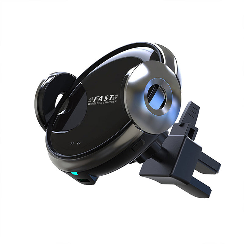 W9 15W Wireless Charger Infrared Sensor Clamping Air Vent Dashboard Car Phone Holder For 4.0-6.5 Inch Smart Phone iPhone 11