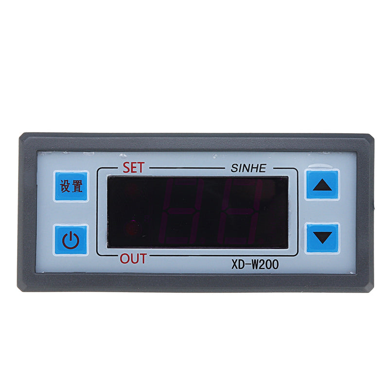 XD-W200 220V Digital Display Intelligent Temperature Controller Cold Storage Controller Adjustable Thermostat With Sensor