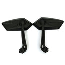 Motorcycle Bike Rear View Side Mirrors 8mm 10mm Angled For Honda Suzuki