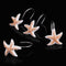 12Pcs/Pack Barthroom Shower Curtain Hooks Set for Shower Rod Beach Themed Starfish Shell Seashells Hook