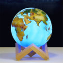 3D Painted Earth Lamp Touch Switch Light Desk Night Home Decor Christmas Gifts