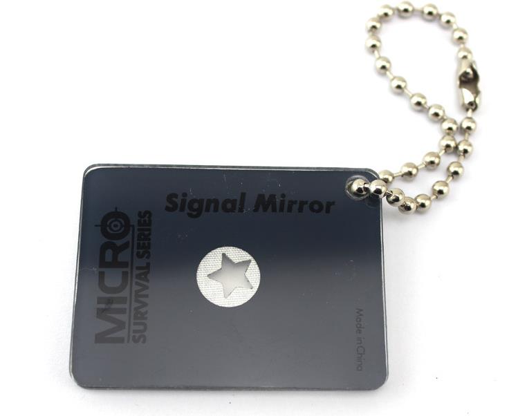 Outdooors Camping Hunting Survival Signal Mirror Light Weight Survival Emergency Rescue Kits