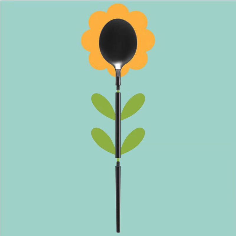 304 Stainless Steel Reusable Cutlery Set Travel Dinnerware Set Detachable Fork Soup Spoon Knife Kit