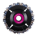 Drillpro 4 Inch Steel Grinder Chain Disc 22 Tooth Wood Carving Disc for 100 115 Angle Grinder