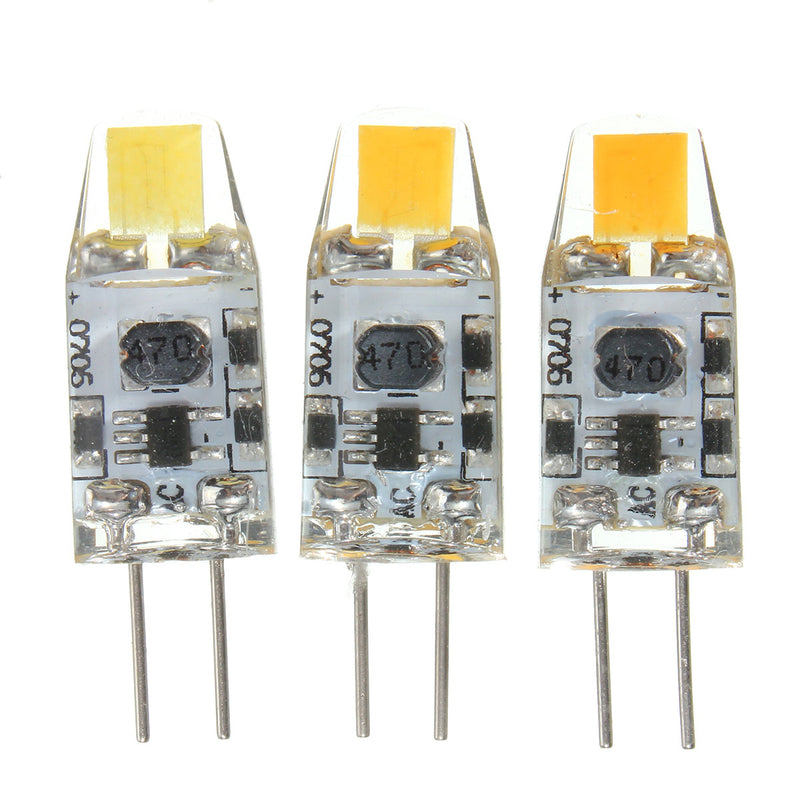 G4 1.2W LED Bulb 120Lm COB Pure White Warm White Natural White Light Lamp Bulb DC12V