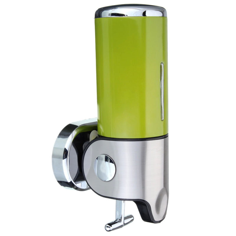 Wall Mounted Bathroom Manually Lotion Shampoo Bottle Dispenser Liquid Soap Squeezer