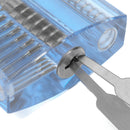 5pcs Unlocking Lock Pick Set +  Transparent Practice Padlock 5-Color Optional