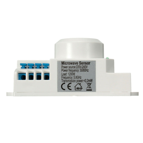 SK-601 AC 220V-240V 5.8GHz Microwave Radar Sensor Body Motion HF Detector Light Switch