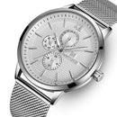 NAVIFORCE 3003 Waterproof Working Little Dials Men Watch Business Style Full Steel Quartz Watch