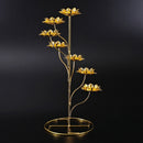 Ladder-Shaped Lotus Candle Holder Butter Lamp Candles Stainless Steel Material For Buddhism Pray Buddhist