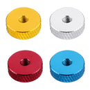 10Pcs M3 Hand Knurled Thumb Aluminum Alloy Screw Nut Spacer Flat Washer