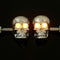 4pcs 12V 0.5W Skeleton Turn Signal Light Motorcycle Skull Head Indicator Lamp