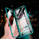 Bakeey 360 Curved Screen Front+Back Double-sided Full Body 9H Tempered Glass Metal Magnetic Adsorption Flip Protective Case For Huawei P30 PRO