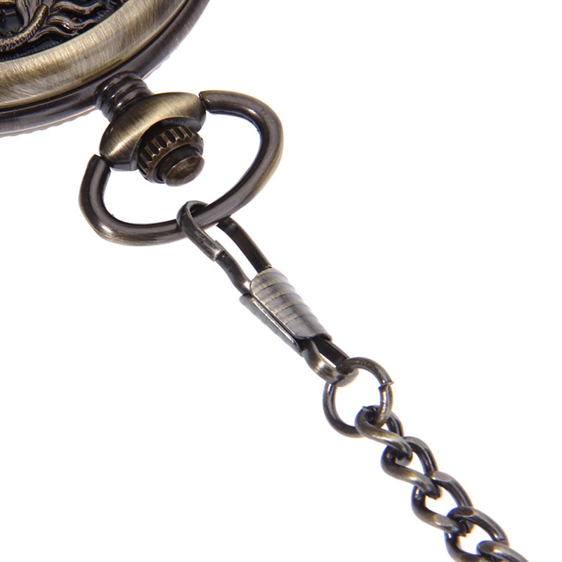 JIJIA JX006 Coverless Hollow  Gold Luxury Mechanical Watch Pocket Watch