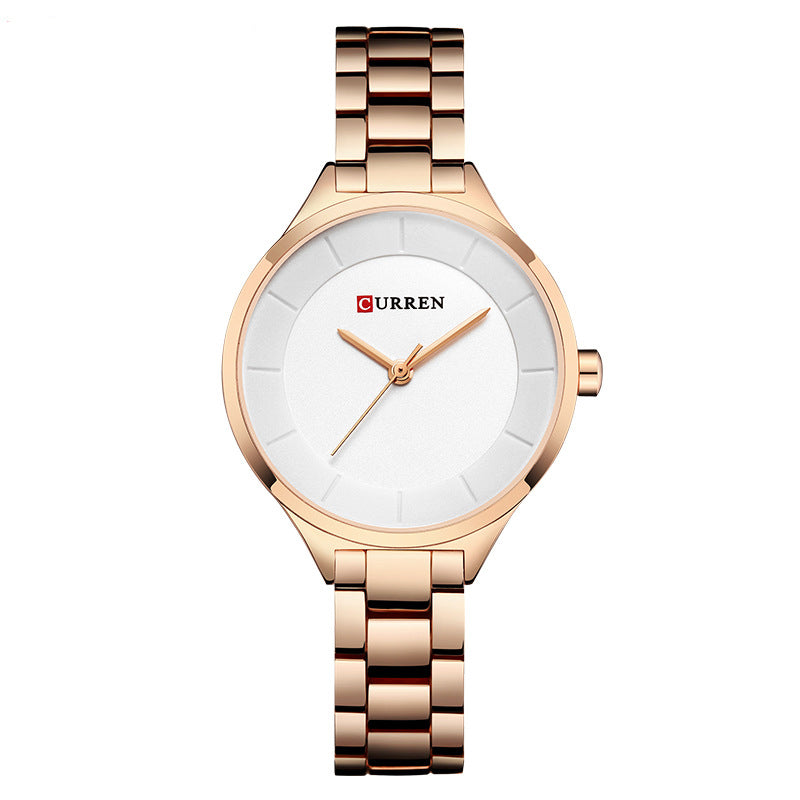 CURREN 9015 Full Steel Elegant Design Ladies Watch Business Style Quartz Watch