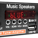 2CH LCD Display HIFI Audio Stereo Power Amplifier Bluetooth FM Radio Car Home Remote Control