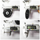 2pcs Luggage Suitcase Replacement Wheels Axles Deluxe Repair OD 70mm
