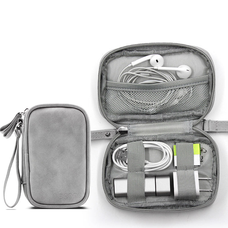 Boona 12cm*7.5cm Digital Accessories Storage Bag U Disk Memory Card USB Cable Earphone Organizer Travel Bag