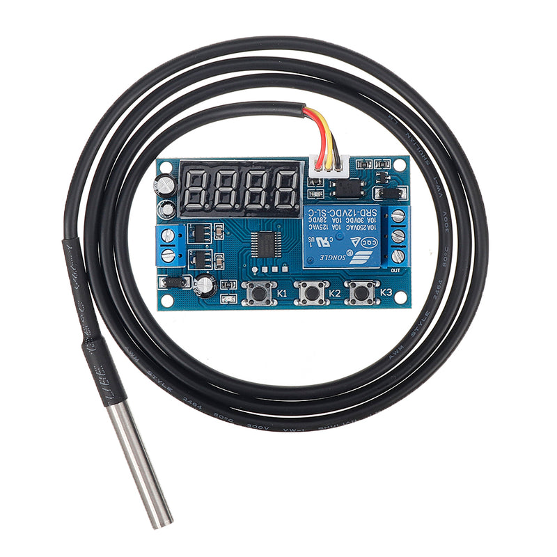 YYW-1 5V/12V/24V DS18B20 Temperature Sensor Switch Temperature Detection Relay Switch Controller Module