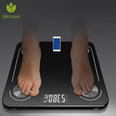 Mrosaa Intelligent bluetooth Weight Scale LED Display Body Fat Scale BMI USB Charging