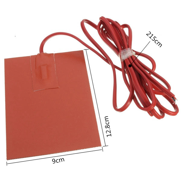 AC 220V Engine Oil Tank Preheater Wear Protect Silicone Heater 9cm X 12.8cm