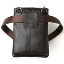 Fonmor Men Casual Genuine Leather Waist Packs Belt Bag Pouch Phone Waist Pack Male Small Crossbody Shoulder Bags High Quality