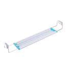 28.5CM Aluminum Adjustable LED Aquarium Light  Fish Tank Panel Lamp Blue+White AC220V