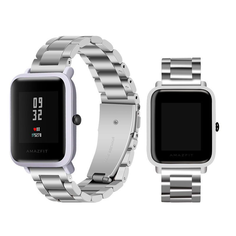 Bakeey 20mm Stainless Steel Watch Band Replacement Watch Strap for Amazfit Pace Youth