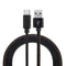 2M 2.4A Type C Fast Charging Denim Braided Data Cable For Smartphone Tablet