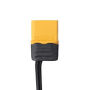 RJXHOBBY XT60 Male Bullet Connector to Female DC 5.5X2.1mm DC5521 Rubber Power Cable
