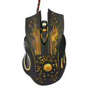 HXSJ H700 Fire Bird 6D 5500 DPI Colorful Backlight Wired Portable Optique Gaming Mouse