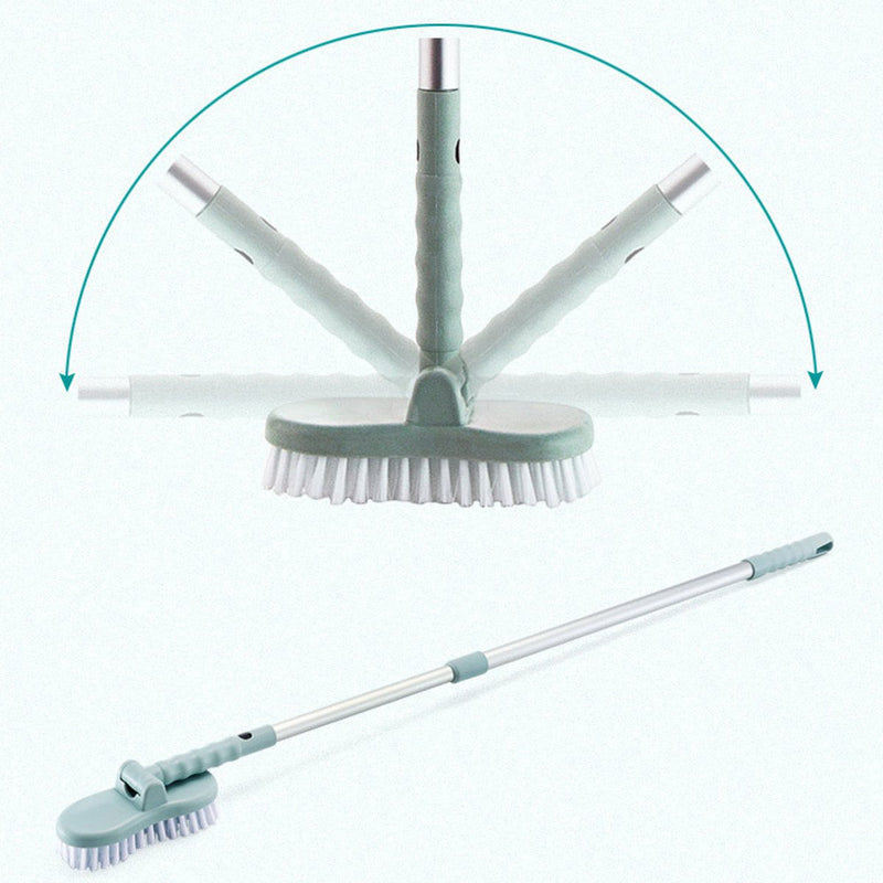 Retractable Bathroom Long Handle Brush Wall Floor Scrub BathTub Shower Tile Cleaning Brushes Tool
