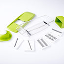 KCASA KC-MFP3 Vegetable Cutter Food Container Adjustable Mandoline Slicer 4 Interchangeable Blades