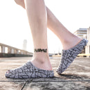 Men Outdoor Fashion Toe Hollow Slippers Superstar Beach Seaside Breathable  Summer Wild Shoes