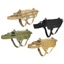 Tactical K9 Dog Military Police Molle Vest Nylon Service Canine Dog Harness XL