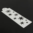 Snowflake Side Cake Stencil Border Designer Decorating Craft Cookie Baking Tool