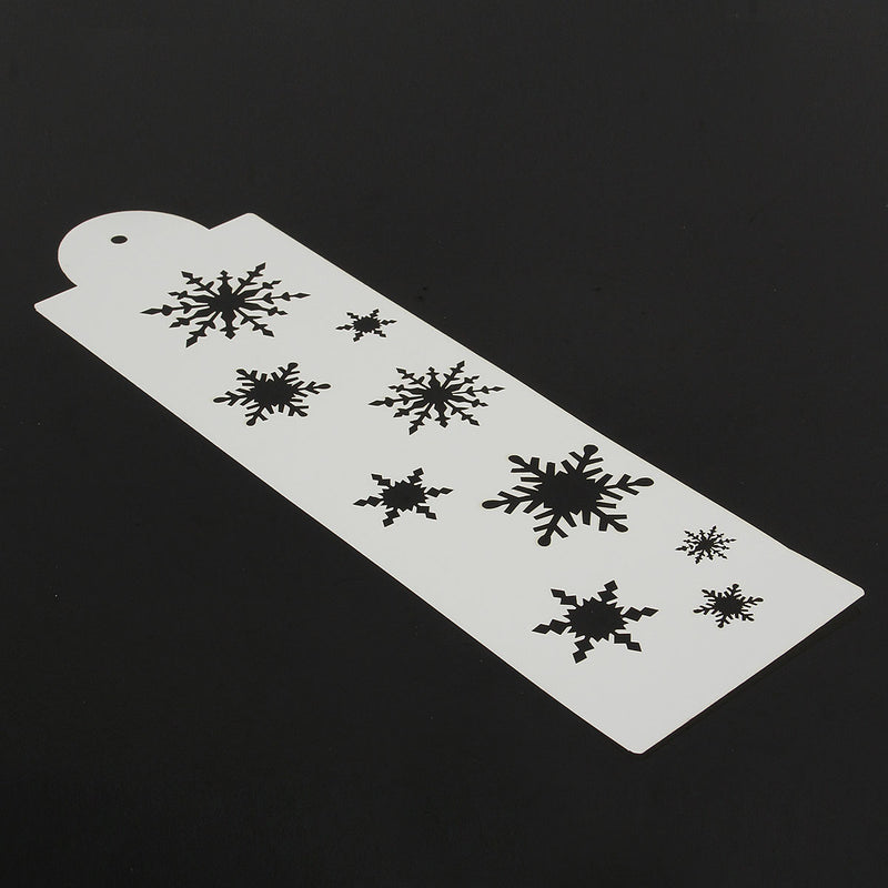 Snowflake Side Cake Stencil Border Designer Decorating Craft Cookie Baking Tool