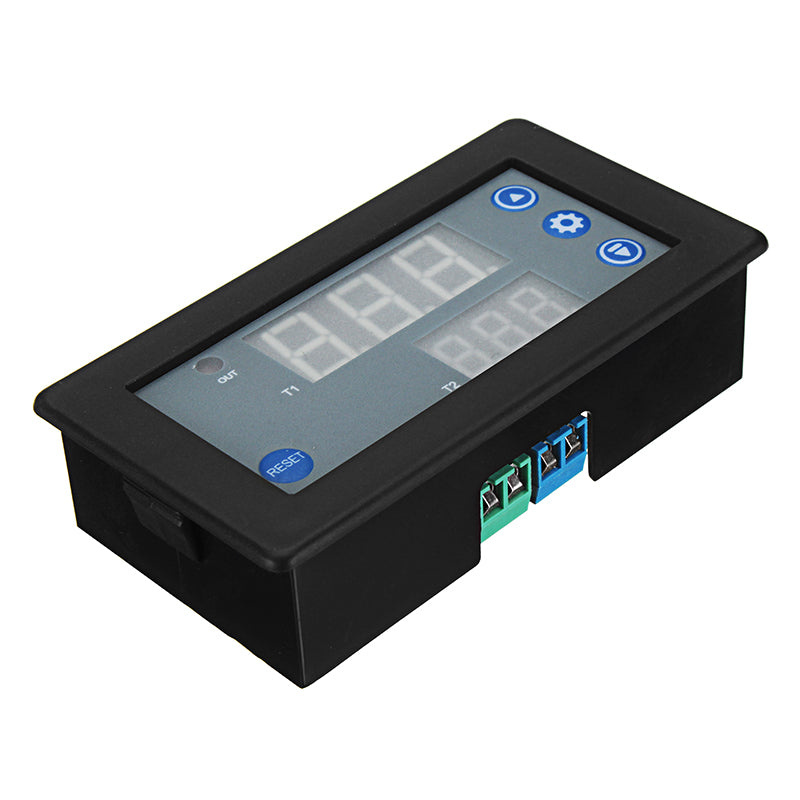 Digital Dual Display Time Cycle Timing Delay Relay Module 1500W 10A