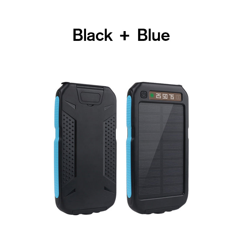 BAKEEY LED Dual USB Ports Solar Panel Power Bank Case 10000mah Waterproof Battery Charger DIY Kits Box Shell For Mobile Phones